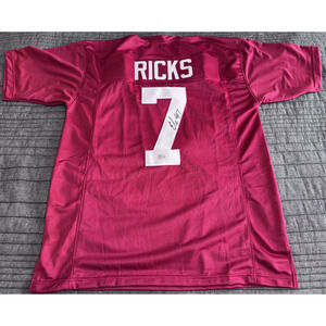 Autographed Jersey Alabama Crimson Tide Eli Ricks NCAA Signed Custom BOA COA NFL